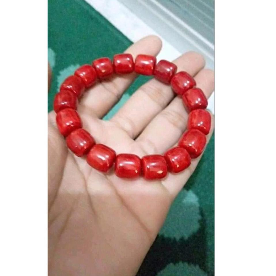 Vòng Tay Đá San Hô Màu Đỏ Trong Suốt 8Mm X5649