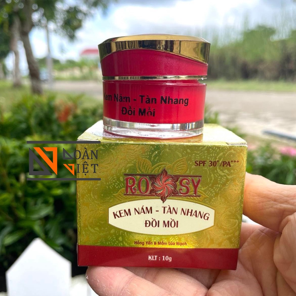 Kem FACE ROSY - Mụn, Thâm nám, Tàn nhang đồi mồi, Giữ ẩm, Dưõng da tái tạo da trắng hồng mịn màng 10g, 20g. Hàng công ty