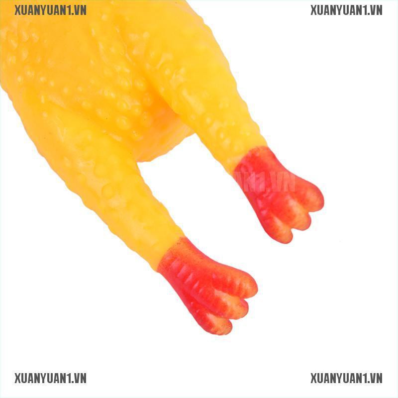 1 Đồ Chơi Gà Cao Su Màu Vàng Mới Lạ Cho Thú Cưng