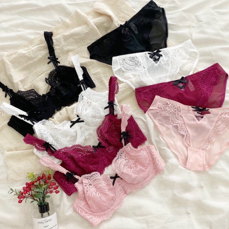 Bộ lót ren sexy, chất ren cao cấp, có gọng siêu quyến rũ