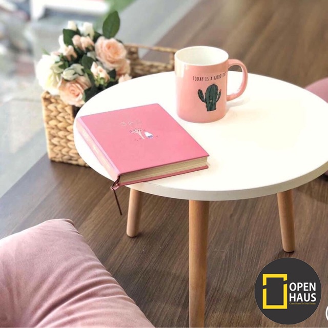 Bàn trà sofa ngồi bệt chân gỗ sồi tự nhiên thương hiệu OPENHAUS