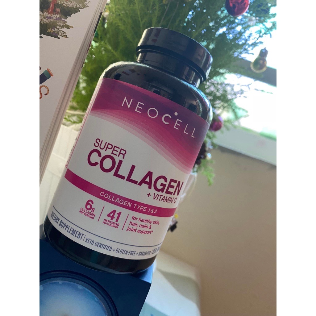 Super Collagen + C Collagen Vitamin C |Neocell | collagen Mĩ| viên nang 6g, hộp 250 viên