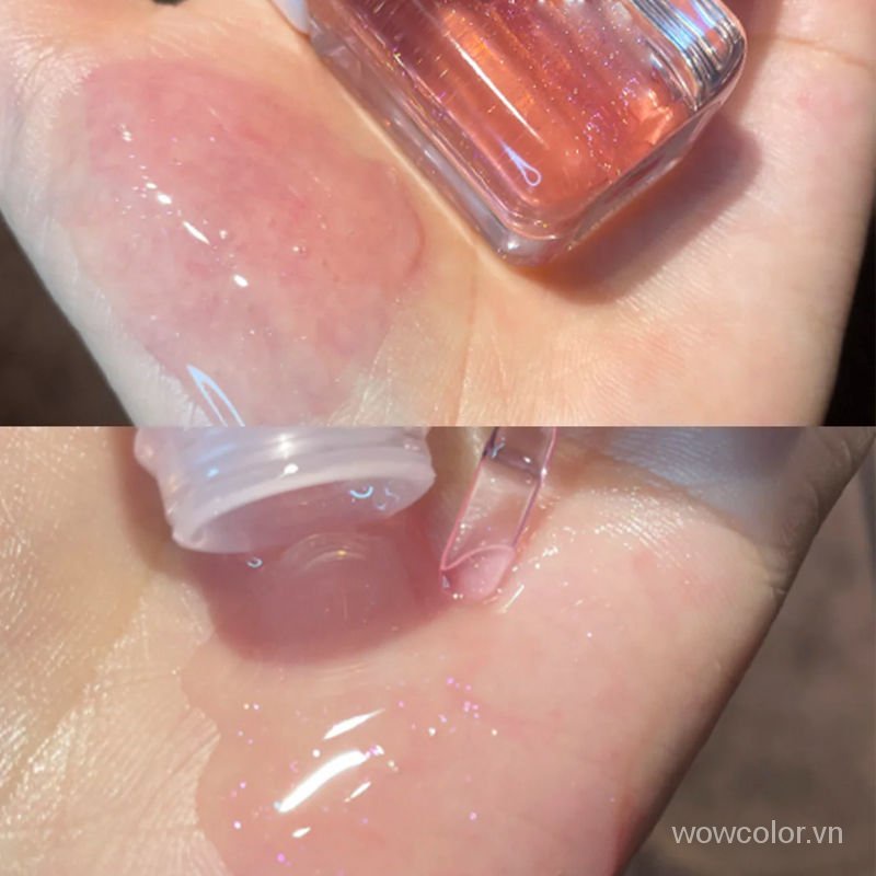 [Hàng mới về] Son bóng HERORANGE dưỡng ẩm chống khô môi trong suốt 6 màu tùy chọn xinh xắn