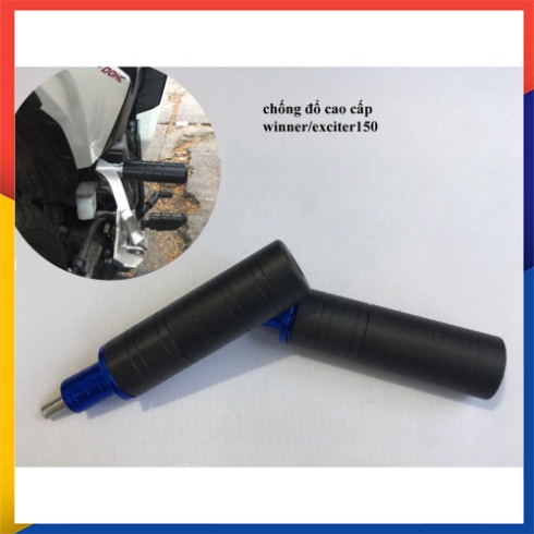 Gù chống đổ sau, chống ngang cnc mới thân nhựa ABS xe exciter150/winner