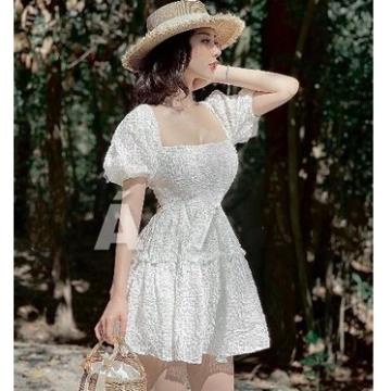 Đầm maxi đi biển, đầm dạo phố hơ lưng tay bồng quyến rũ - Laura Dress
