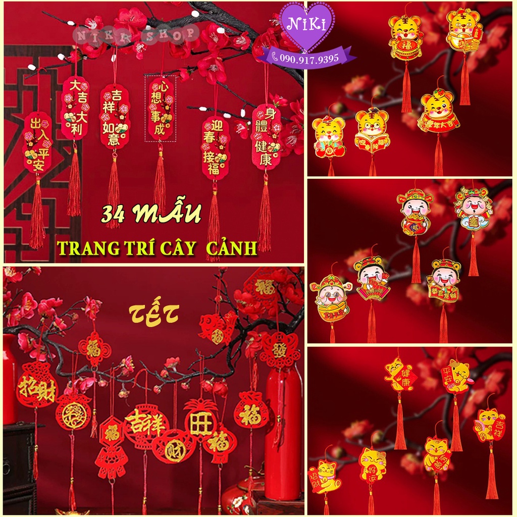 TẾT DÂY TREO TRANG TRÍ CÂY KIỂNG - ĐỔ DÙNG - TRANG TRÍ NHÀ
