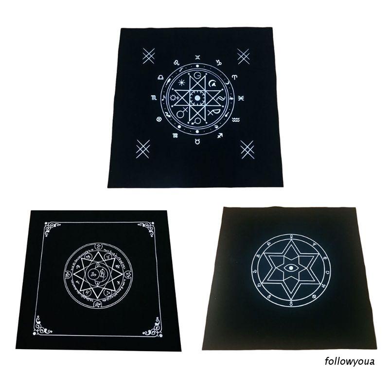 Khăn trải bàn chơi bài tarot nghệ thuật chất liệu vải hình vuông