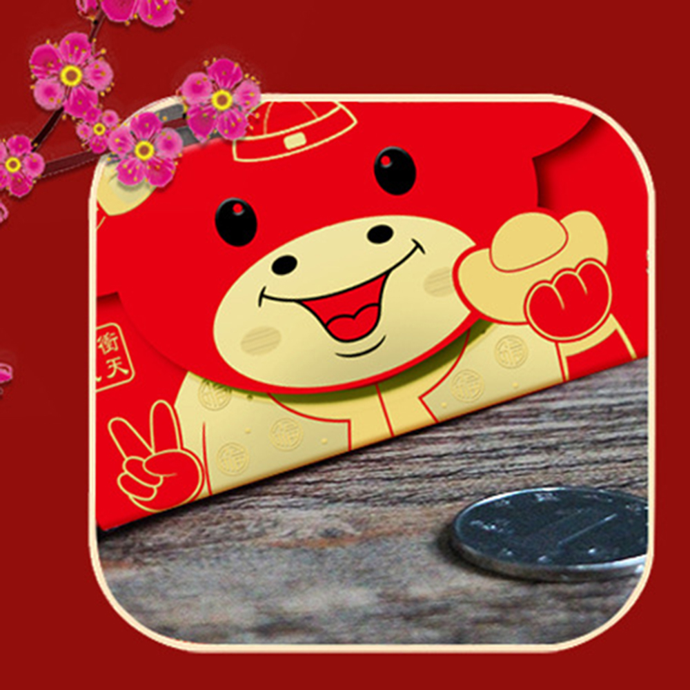 Bao Lì Xì Năm Mới 2021 Họa Tiết Hoạt Hình Xinh Xắn