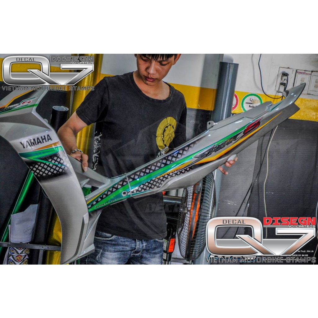 Tem Rời Sirius 110 bạc xanh đen