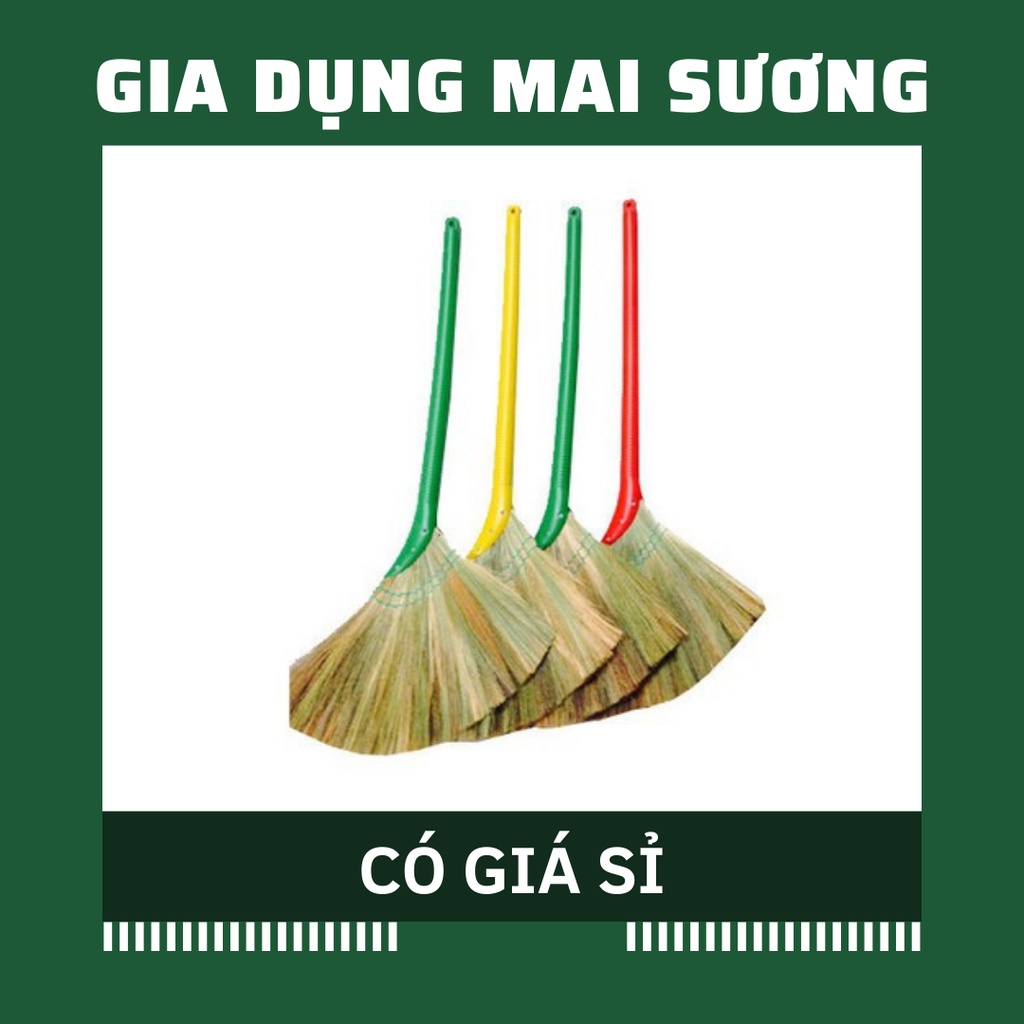 [Giá Sỉ] Chổi Đót Quét Nhà, Chốt Chít, Chổi cỏ Cán Nhựa, Chổi Xương, Chổi rễ