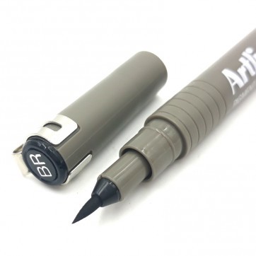 Bút lông đầu cọ viết calligraphy Artline EK-23FN - Màu đen
