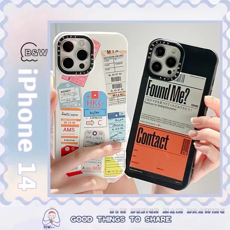 Ốp Điện Thoại Silicon Mềm Chống Sốc Họa Tiết Vé Máy Bay Cho iPhone 14 13 12 11 Pro MAX IX XS MAX XR 7 8 Plus