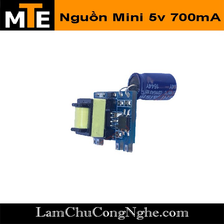 Mạch nguồn siêu mini 220V - 5v 700mA 1 hàng chân - Module nguồn hạ áp cực nhỏ gọn thích hợp cho các dự án IOT