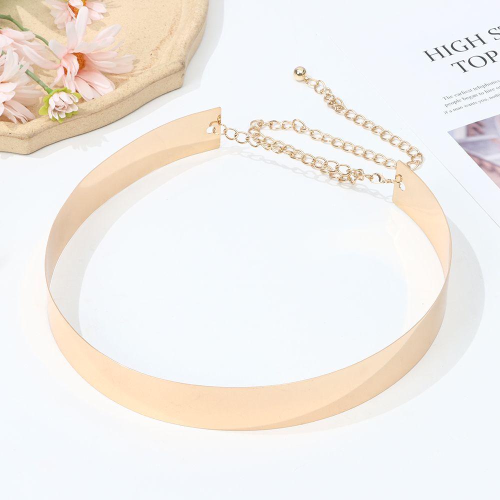 Thắt Lưng Bản Rộng Bằng Kim Loại Điều Chỉnh Được Thời Trang