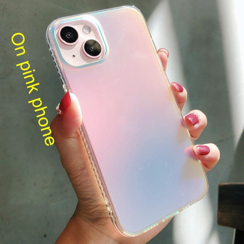 Ốp Điện Thoại Mềm Trong Suốt Màu hologram Cho Iphone 14 Pro Max 13 Pro Max 12 Pro Max 7 8 Plus Xs Xr Xs Max 11 Pro Max