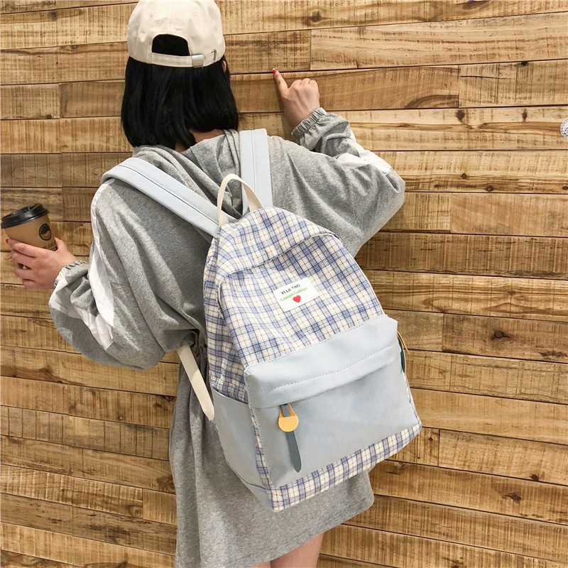 Balo Nữ 💖𝐅𝐑𝐄𝐄 𝐒𝐇𝐈𝐏💖 Balo Thời Trang Nam Nữ Size 40*28 Vừa A4, Laptop 14 Inch (BL-129)