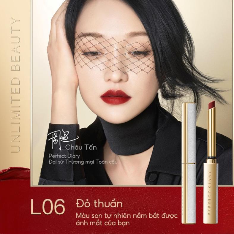 Son Nhung Lì Perfect Diary Dạng Thỏi Nhỏ Tông Màu Đậm Bộ Sưu Tập Mùa Đông Nhiều Màu Tùy Chọn 0.8g