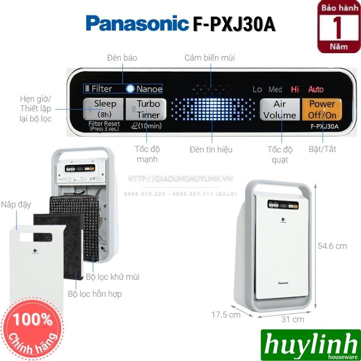 [Mã ELHAMS5 giảm 6% đơn 300K] Máy lọc không khí Panasonic F-PXJ30A - 20m2