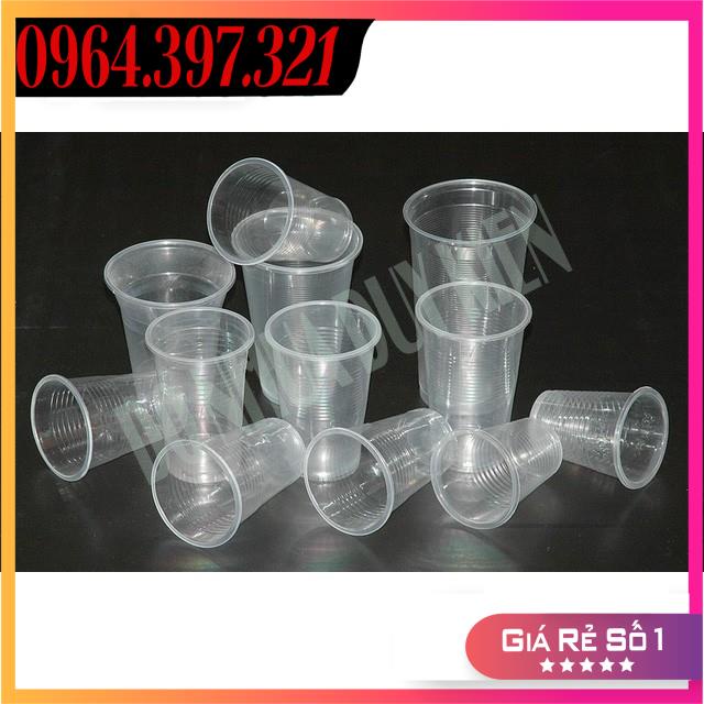 TOPBANCHAY  100 cốc PP dập màng 360ml,500ml,700ml(Cốc Trơn không in không kèm nắp)