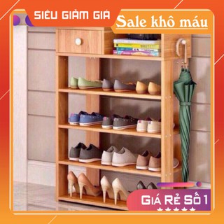 Kệ gỗ để giày 5 tầng cực chắc chắn