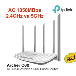  TP-Link AC 1350Mbps Bộ phát wifi - Archer C60- Hàng Chính Hãng