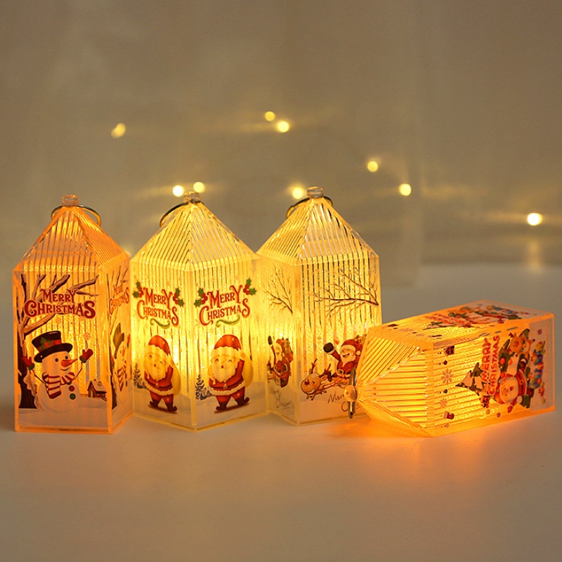 Đèn LED Hình Ông Già Noel / Người Tuyết / Tuần Lộc Cầm Tay Trang Trí Giáng Sinh Năm Mới