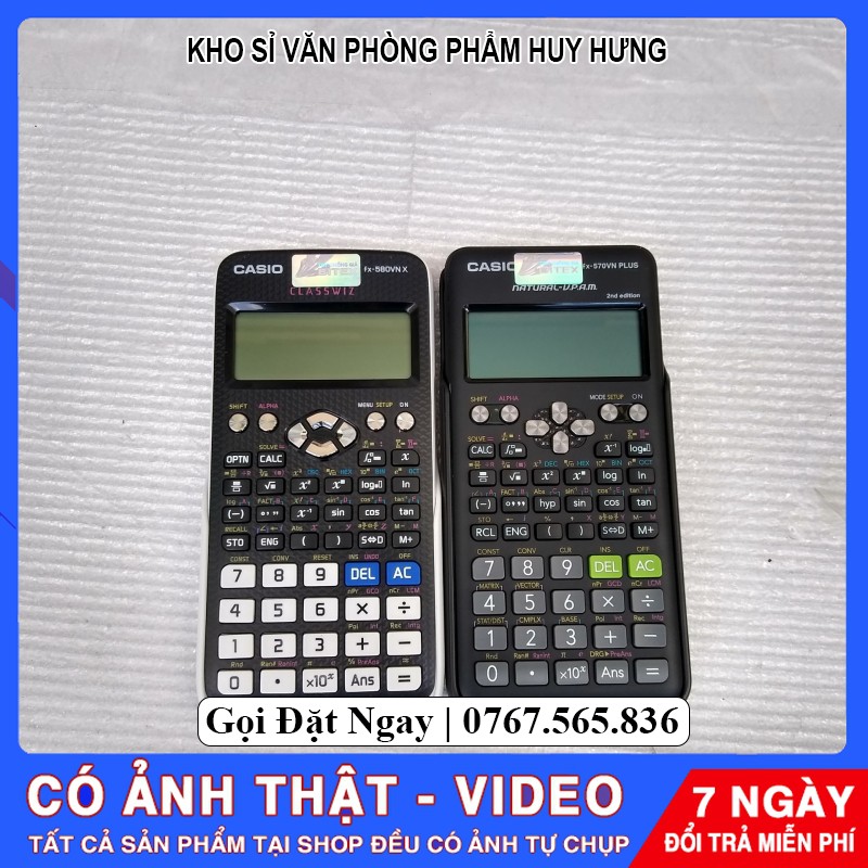 Máy tính Casio FX 580VN X  -570VN FLUS Hàng chính hãng bảo hành 7 năm casio (giá tại kho)