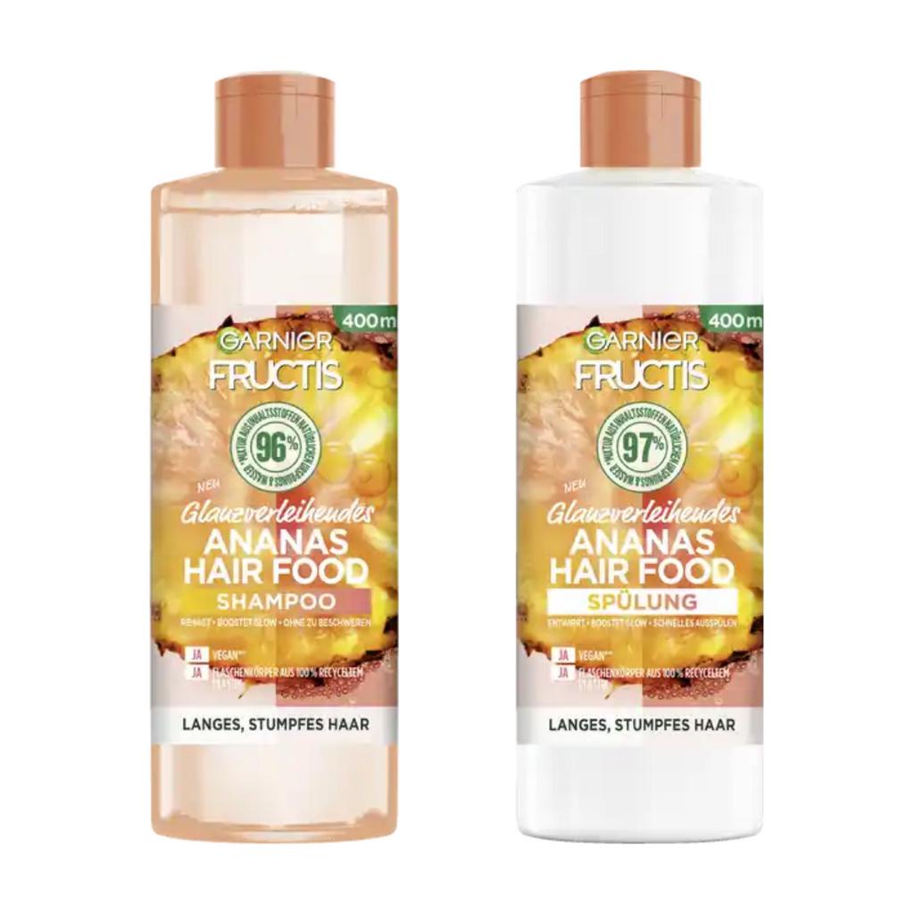 Dầu gội xả Garnier Fructis Hair Food 400ml Dưỡng Tóc Phục Hồi Tóc Hư Tổn-