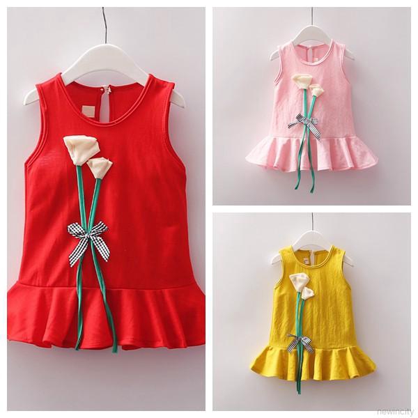 Đầm hoa công chúa dễ thương cho bé gái