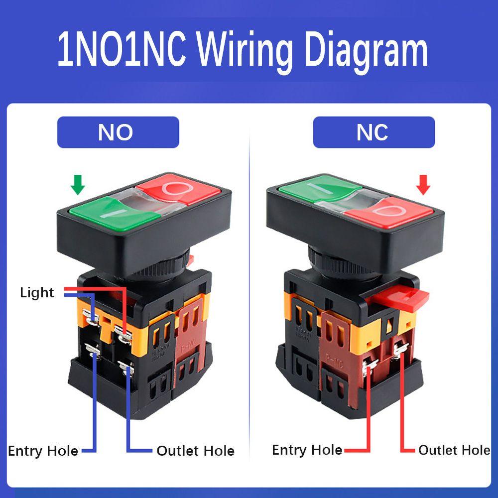 Công Tắc Nút Nhấn Bền Chắc 24V / 220V / 380V ON / OFF AS-22