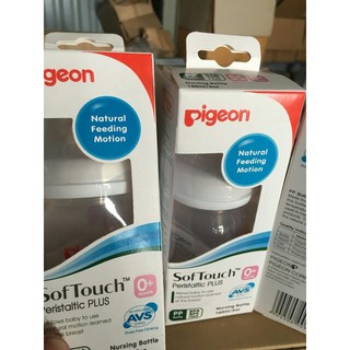Bình sữa pigeon SofTouch Peristaltic PLUS bình cổ rộng 160ml/240ml
