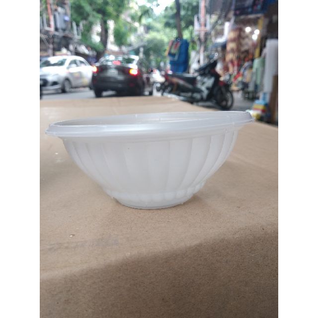 50 bát nhựa dùng 1 lần (size bát ăn cơm miệng bát 12cm, cao 5cm)