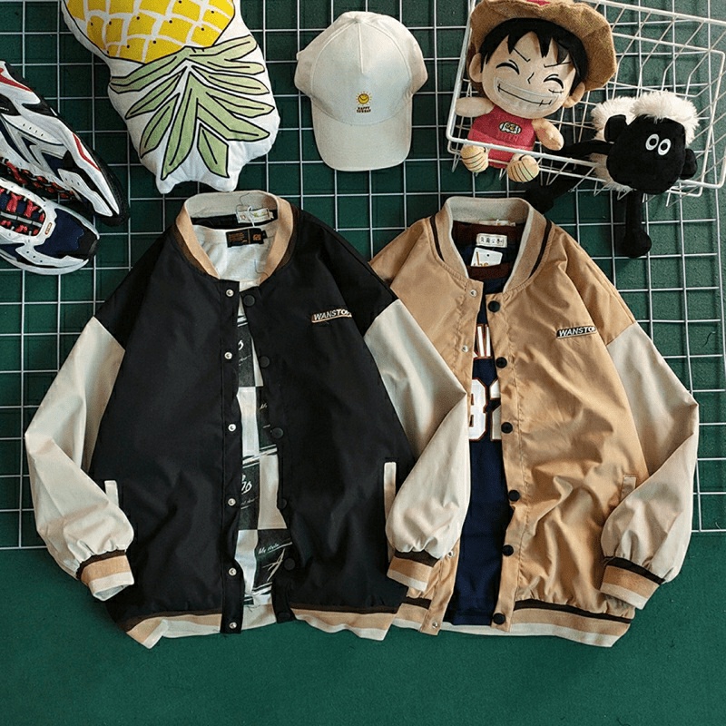 Áo Khoác dù nam nữ Bomber Bóng Chày WANS TP06 Siêu Cá Tính  - ĐĂNG QUANG FASHION