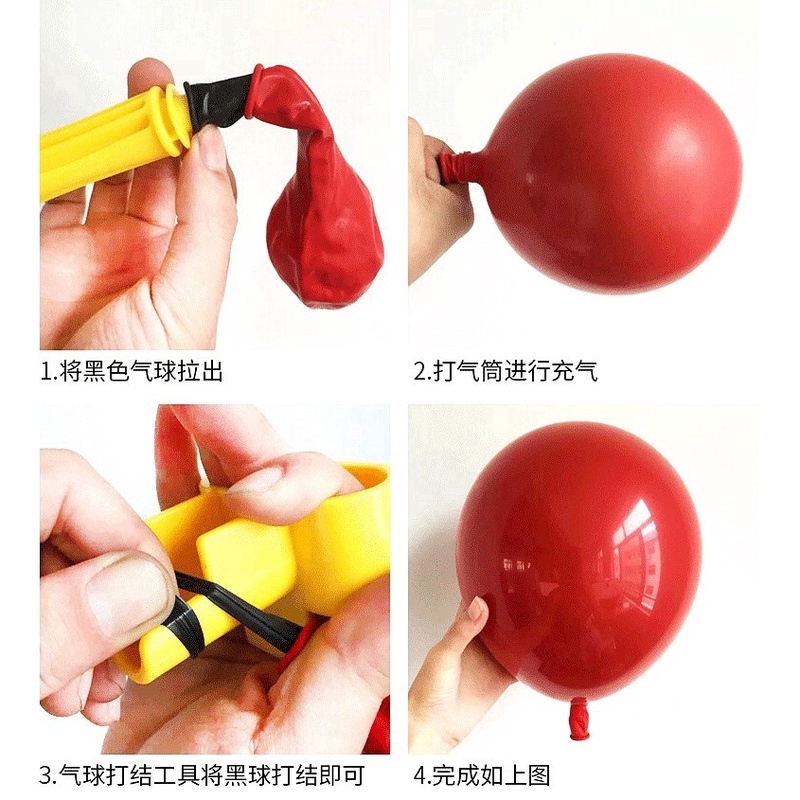 Bộ 10 cái bong bóng 10 inch màu đỏ dùng cho trang trí giáng sinh