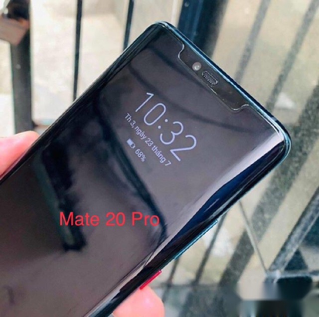 KÍNH CƯỜNG LỰC FULL KEO UV HUAWEI MATE 20 PRO KEO XỊN, DỄ THÁO