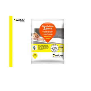 Keo chà ron/ keo chít mạch Weber.color power 3 BẢO VỆ chống nấm mốc, rêu đen và vi khuẩn chuyên dùng cho khu vực ẩm ướt