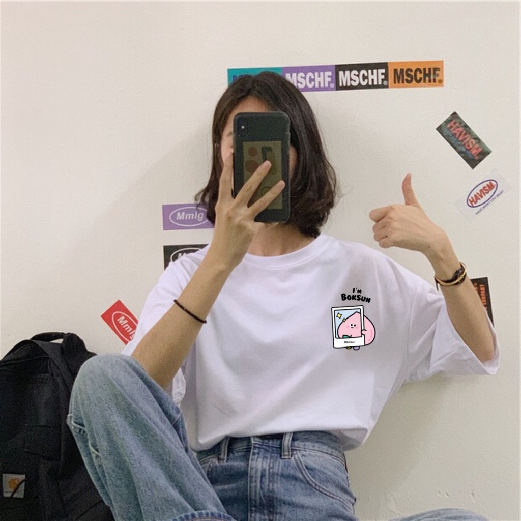 Áo thun tay lỡ  Đào I'M BOKSUN  phông Unisex nam nữ tee oversize form rộng pull Ulzzang Streetwear Hàn Quốc vải mềm