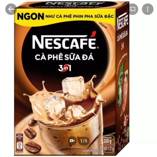 NesCAFE Cà Phê Sữa Đá 3in1( 10 gói x 20g)( Quà Tặng Ngẫu Nhiên)