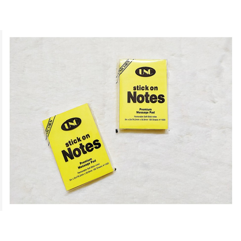 Giấy Note Ghi Chú UNC Nhiều Kích Thước - 100 tờ