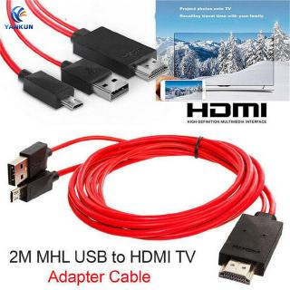 Cáp chuyển đổi mhl micro usb sang hdmi 1080p hd tv cho điện thoại android samsung tiện dụng cao cấp 