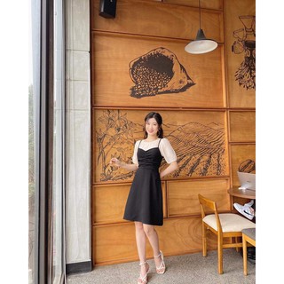 Váy yếm phối tơ