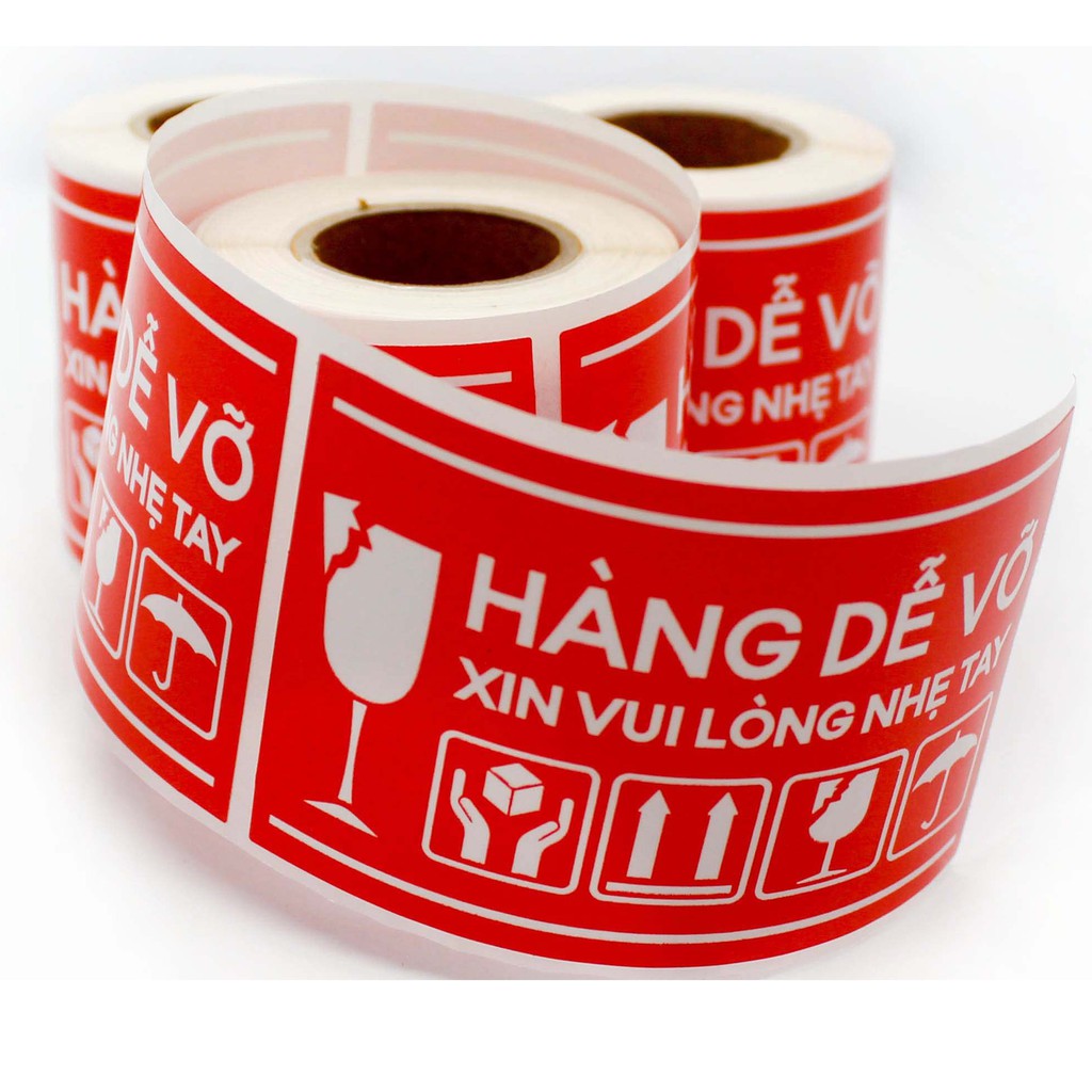 DECAL - TEM NHÃN HÀNG DỄ VỠ 100 TEM