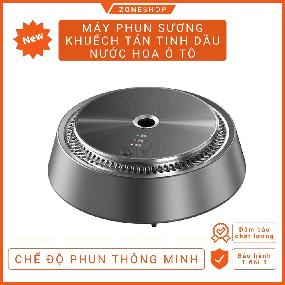 Máy xông khuếch tán tinh dầu phun sương, khử mùi xe hơi hợp kim nhôm cao cấp công nghệ châu Âu sang Zone Shop trọng