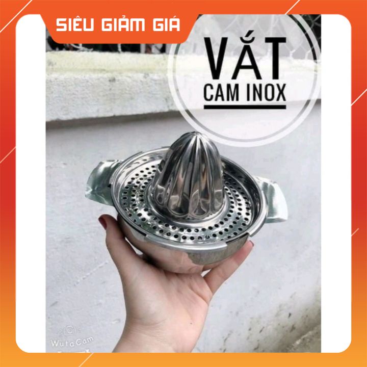 Vắt cam inox + nhựa vắt cam tiện dụng làm bằng inox 304  để có những cốc nước cam thơm ngon