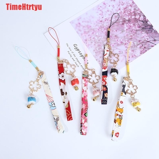 Timehtrtyu Dây Đeo Điện Thoại Hình Hoa Cúc Có Chuông