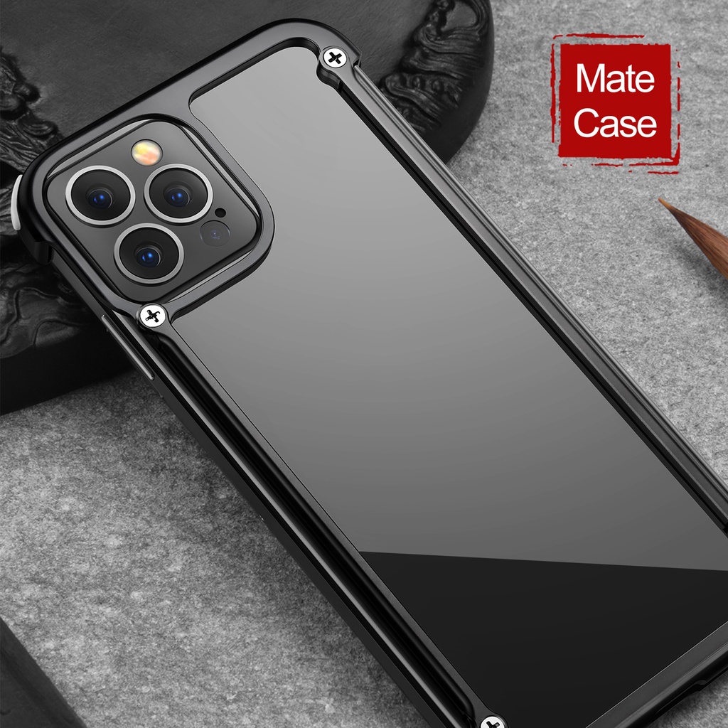 Ốp điện thoại túi khí chống sốc OATSBASF khung kim loại thích hợp cho iPhone 14 / 14 Pro / 14Pro Max / 14 Plus
