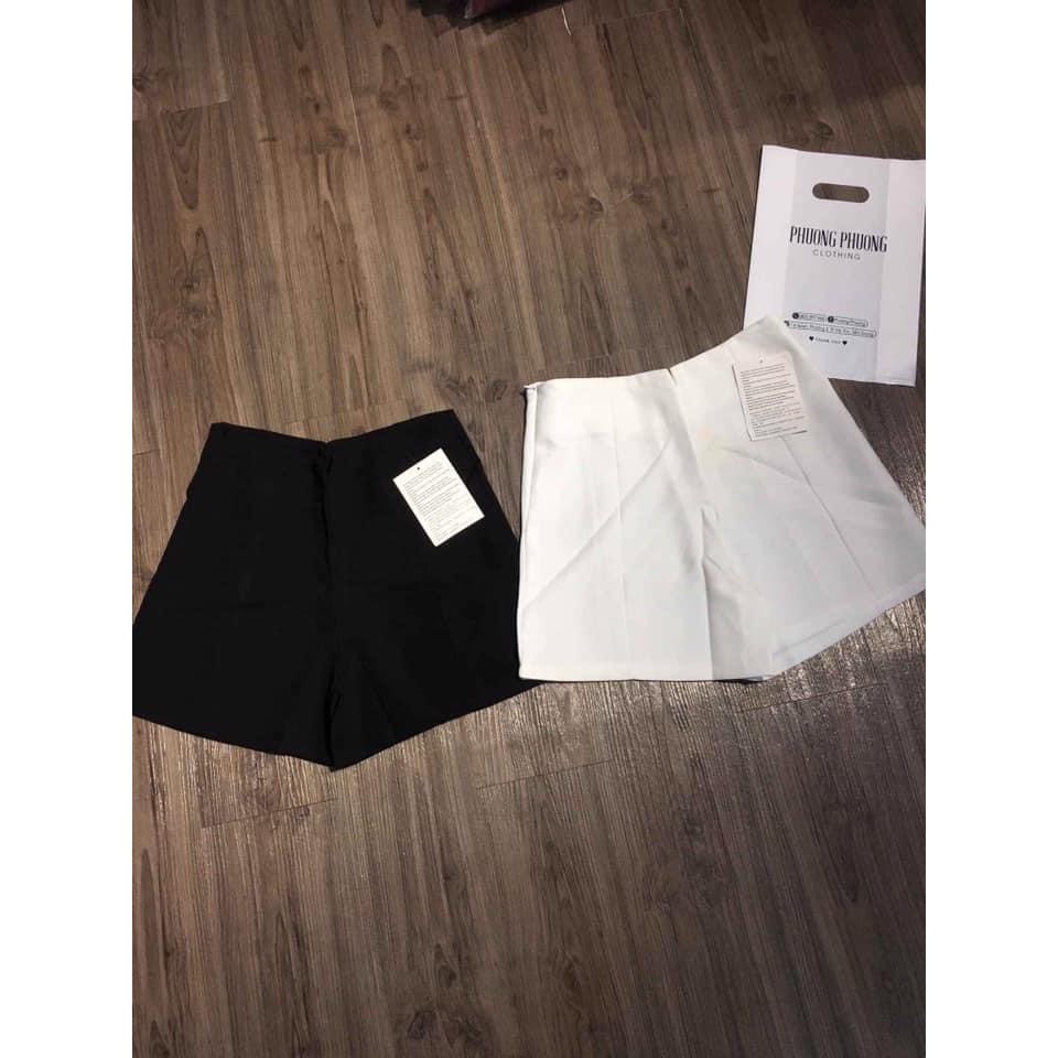 Quần short nữ lưng cao thanh lịch vải tuyết mưa cực hot