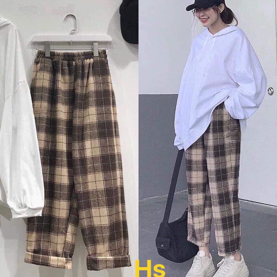 [FREESHIP ĐƠN TỪ 50K] Quần kẻ ống suông HSU0320