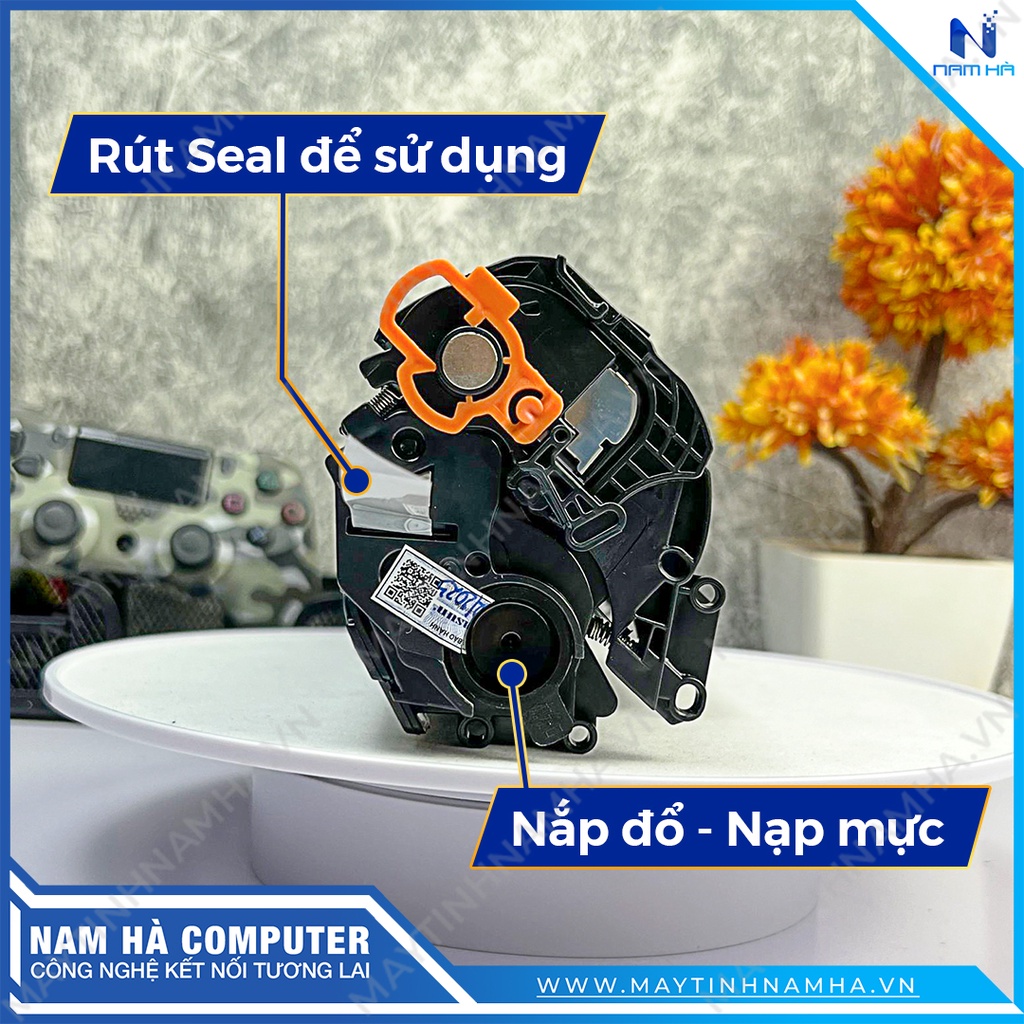 Hộp mực máy in 2900 3000 Có NÚT NẠP MỰC và NÚT XẢ MỰC THẢI dễ dàng đổ mực 12A