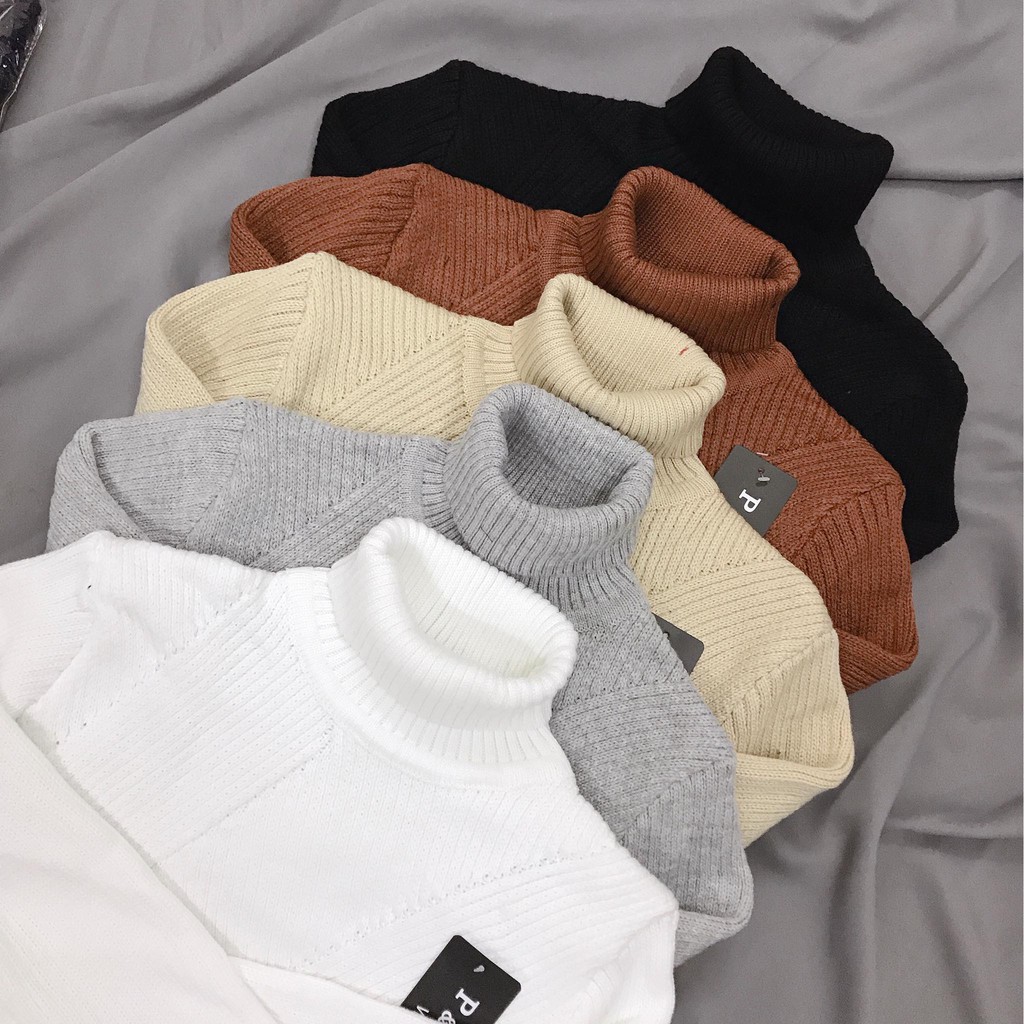 Áo Len Nam Cổ Lọ, Chất Dày Dặn, Form Thời Trang